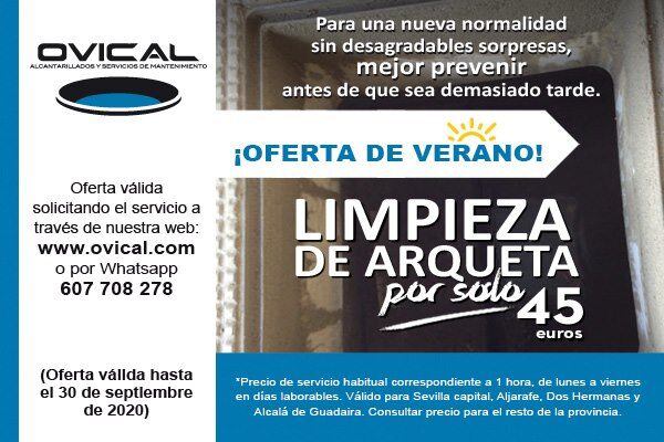 Oferta limpieza arquetas