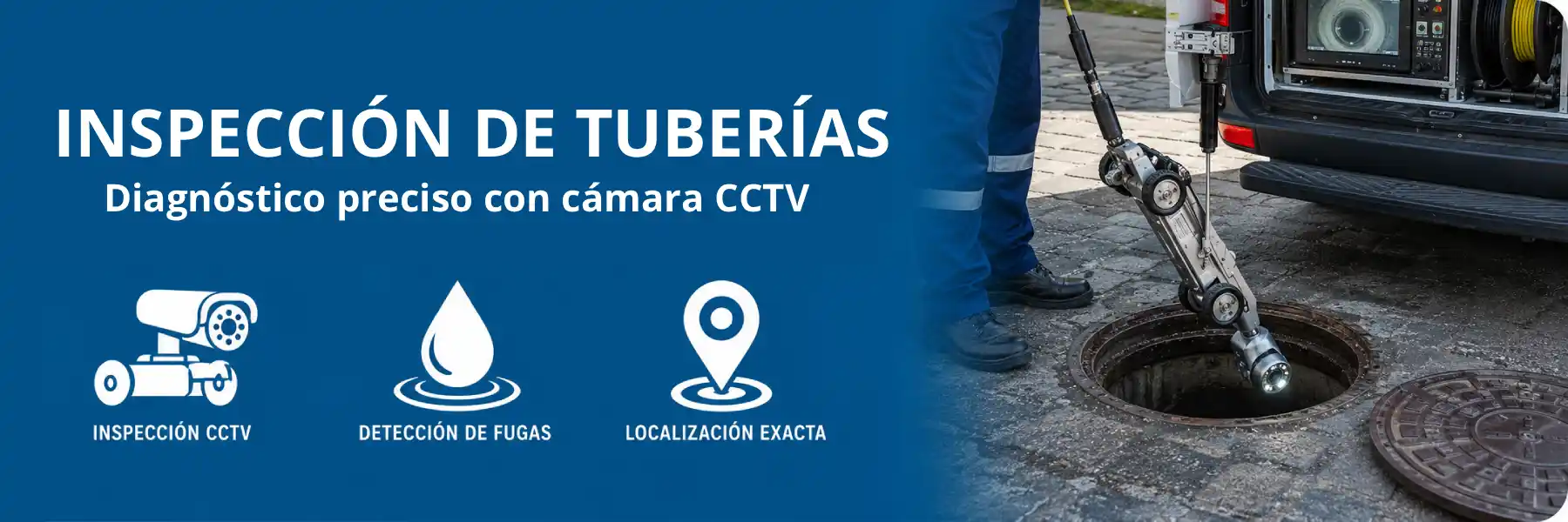 inspección de tuberías en Sevilla