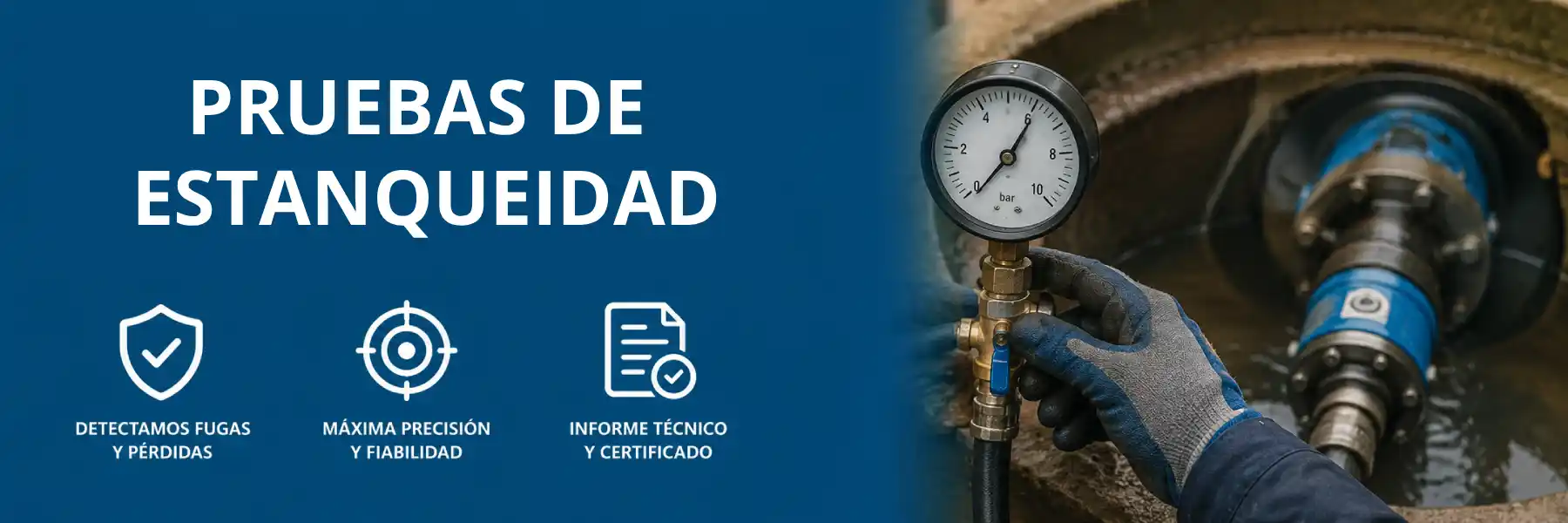 pruebas de estanqueidad de tuberías