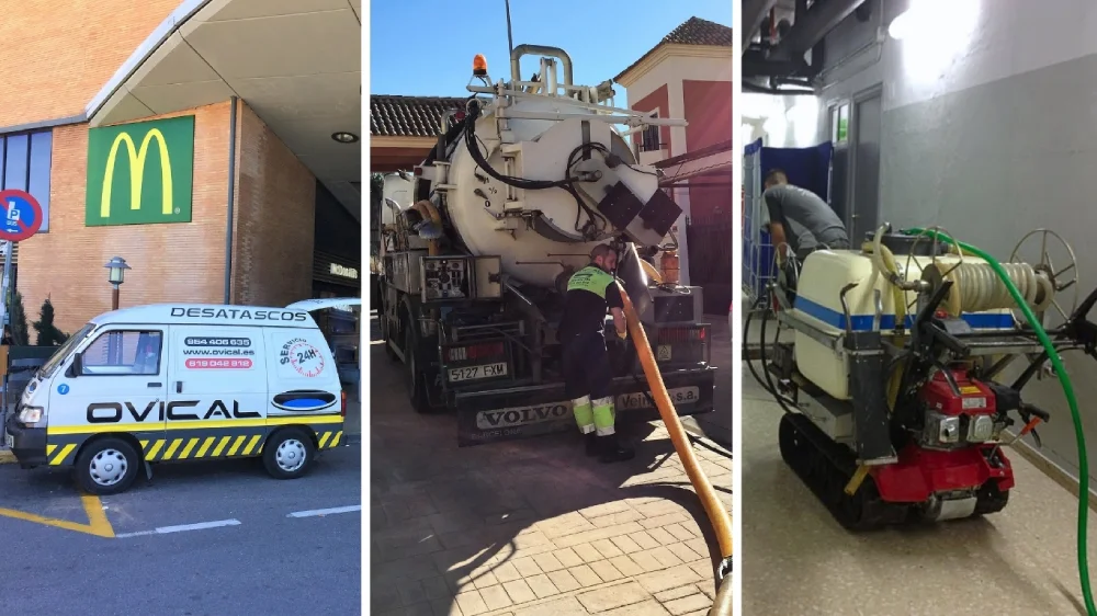 equipos de Ovical para la limpieza de alcantarillado 