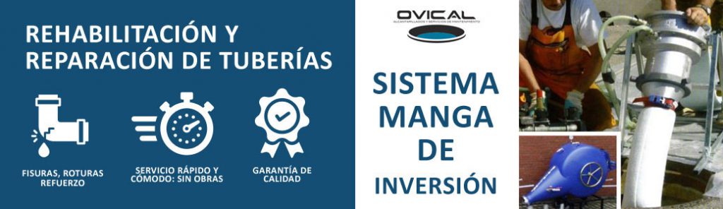 Desatasco sistema manga de inversión | Rehabilitación de tuberías